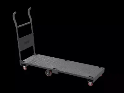 Freight roughneck goods carrier Low-poly 3D model