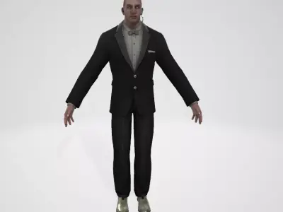 DoorMAN man in suit 3D model