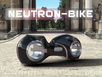 Neutron - Bike - PBR lowpoly - FREE model Free low-poly 3D model