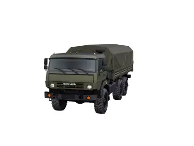 Military Cargo Truck Tactical Transport Utility Vehicle 3D model