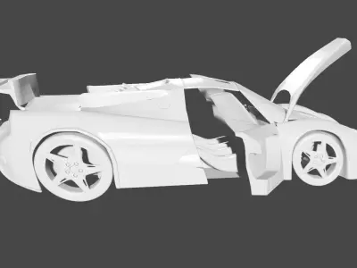 Ferrari 3D MODEL FOR FREE Free low-poly 3D model