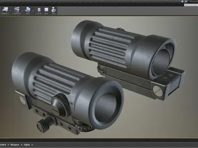 PBR M145 Sight Low-poly 3D model