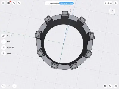 12 -6mm prong compartment stl file 3D print model