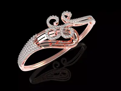 Art Deco Bracelet 07 3D print model
