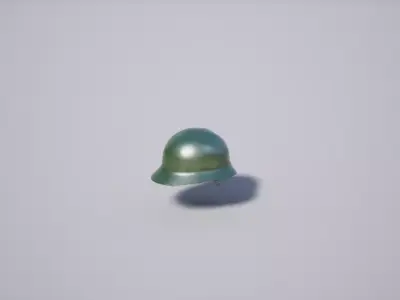 Military Helmet Low-poly 3D model 3