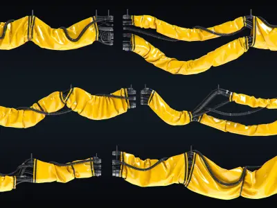 Cables and Wires set  3D model