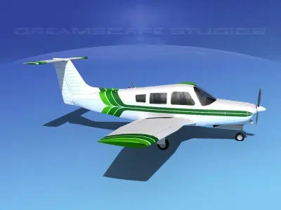 Piper Turbo Arrow III 3D model 6