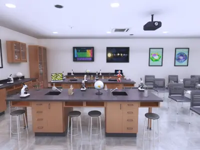 School Lab 3D model
