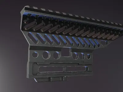 Zenitco B13 Scope Mount Low-poly 3D model