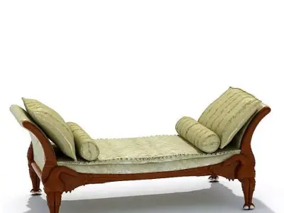 Elegant Antique Chase Lounge 3D model