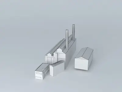 Lots Road Power Station, Chelsea. Free 3D model