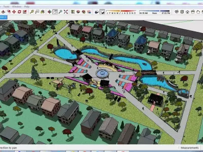 Sketchup Landscape Park E2 Free 3D model