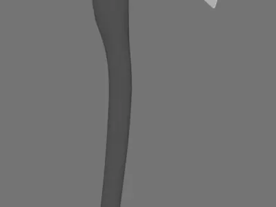 Axe Blender Free low-poly 3D model