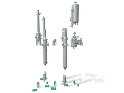 Process Plant UAE - Equipment 3D model
