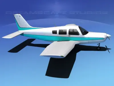 Piper Warrior II 3D model purchase