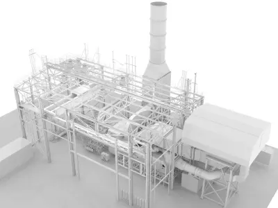 GAS-PUMPING UNIT 3D model