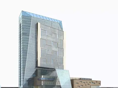 Hotel Building 3D model 71