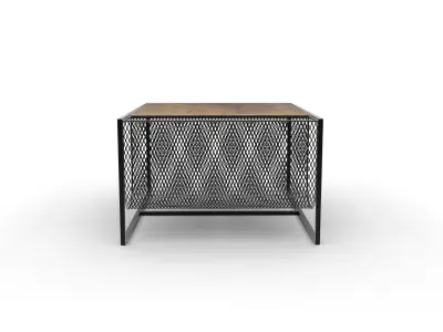 Industrial Minimalist Coffee Table 3D model