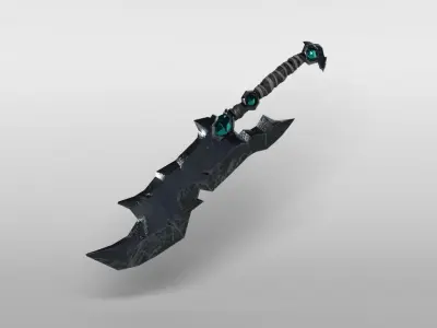 3D Tribal Blade Free low-poly 3D model