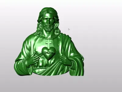 SACRED HEART OF JESUS 3D model