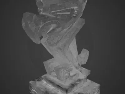 Bird Statue Low-poly 3D model purchase