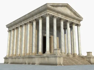 Ancient Greek Temple 2 3D model