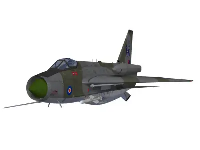 English Electric Lightning  F6 3D model purchase