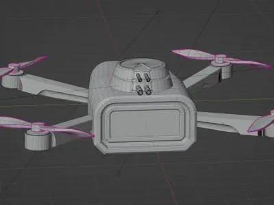 Drone 3D model 10