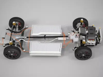 RWD Hybrid Chassis 3D model