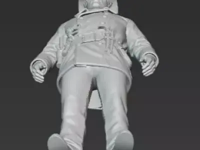 Sci Fi Firefighter Soldier 3D Model 3D print model