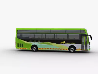 Hyundai UNIVERSE FCEV Low-poly 3D model