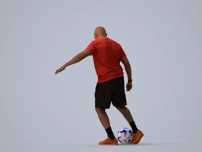 00373Carl009 - Adult Black male exercising in summer sportswear 3D model