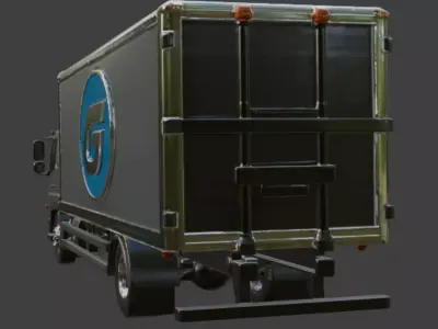 Delivery truck 3D Model 3D model by im3dking