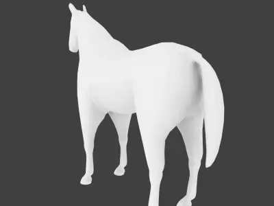Lowpoly Horse Low-poly 3D model purchase