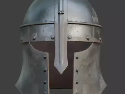 Viking Helmet 3D Model V03 Low-poly 3D model