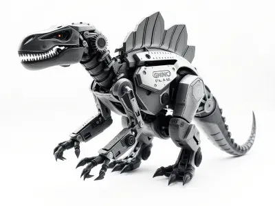 Mechanical Dinosaur Model Pack for Game and Animation Low-poly 3D model