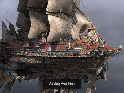 Novel Airship Collection 3D Model Pack