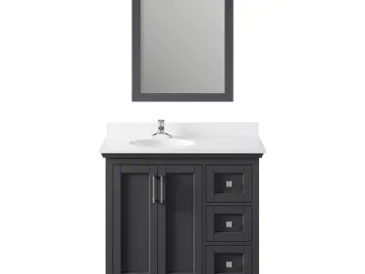 OVE Emma 36 Dark Charcoal Vanity 3D model