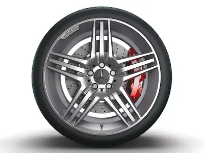 Mercedes Benz AMG wheel 3D model