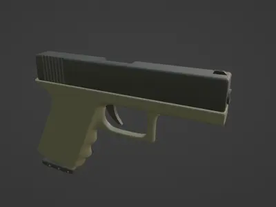 Glock Pistol - Ammunition included Free 3D model