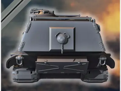 E-100 ausf B Raubtier Entwicklung tank destroyer - Germany Eas 3D print model purchase