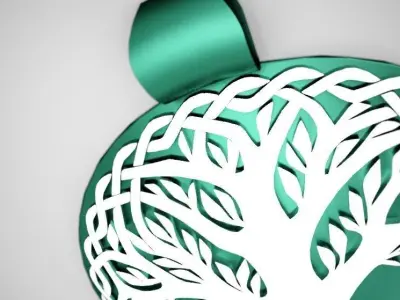 Tree Necklace Low-poly 3D model