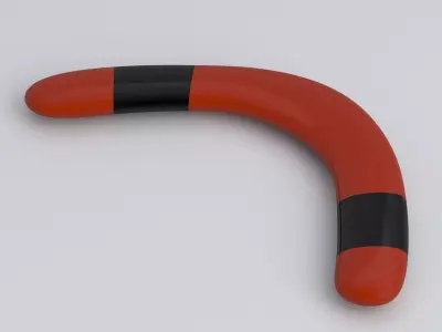 Boomerang red 3D model