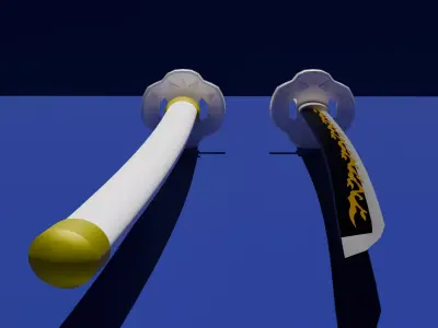Katana de Zenitsu 3D model
