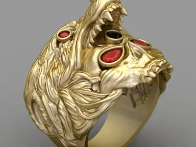 Antique Gents Signet Ring 3D print model purchase