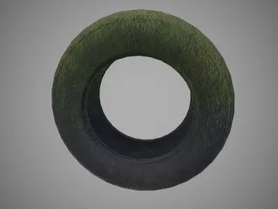 Low polyTire 01 PBR Game-ready   Low-poly 3D model