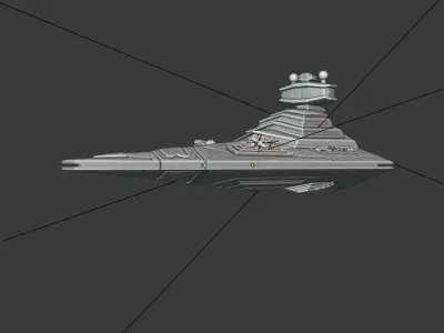 Space Ship 3D model get