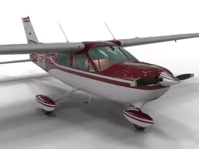 High Detail Cessna 177 Cardinal  3D model