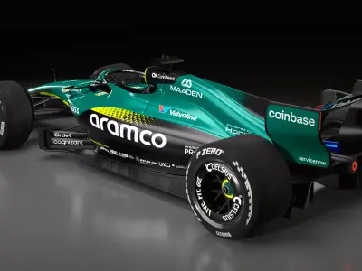 2026 Aston Martin F1 Showcar plus Photoshop files 3D model