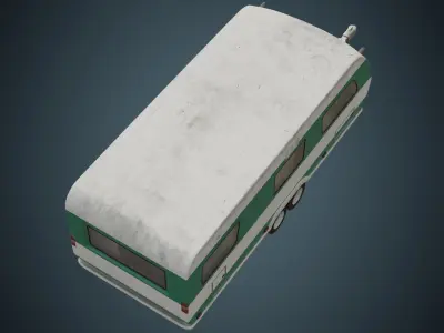 Caravan 1B Low-poly 3D model
